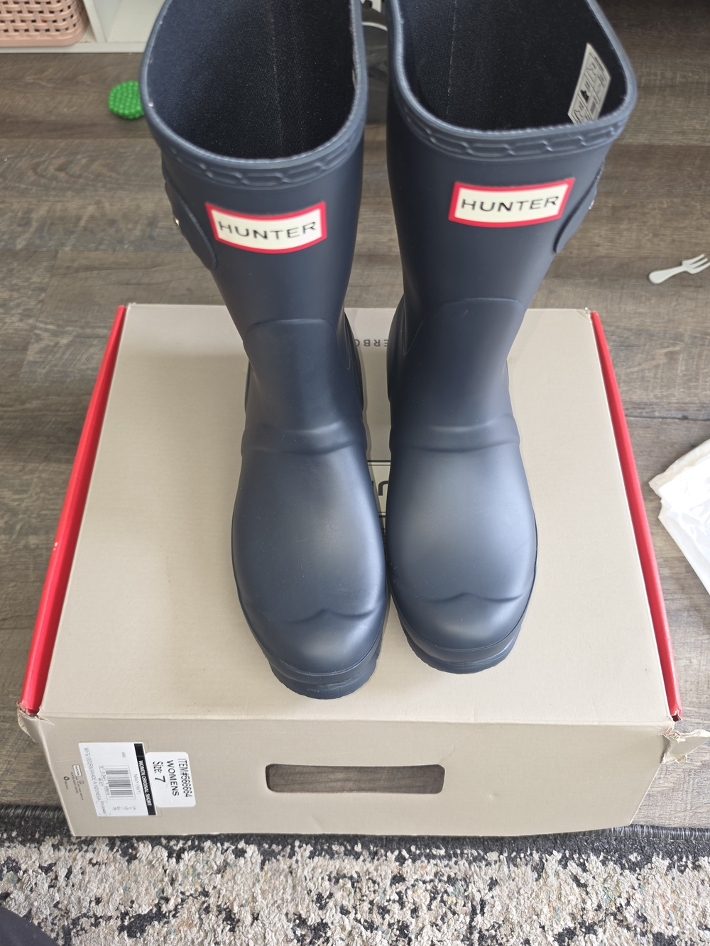Hunter Women's Navy Classic Tall Rain Boots